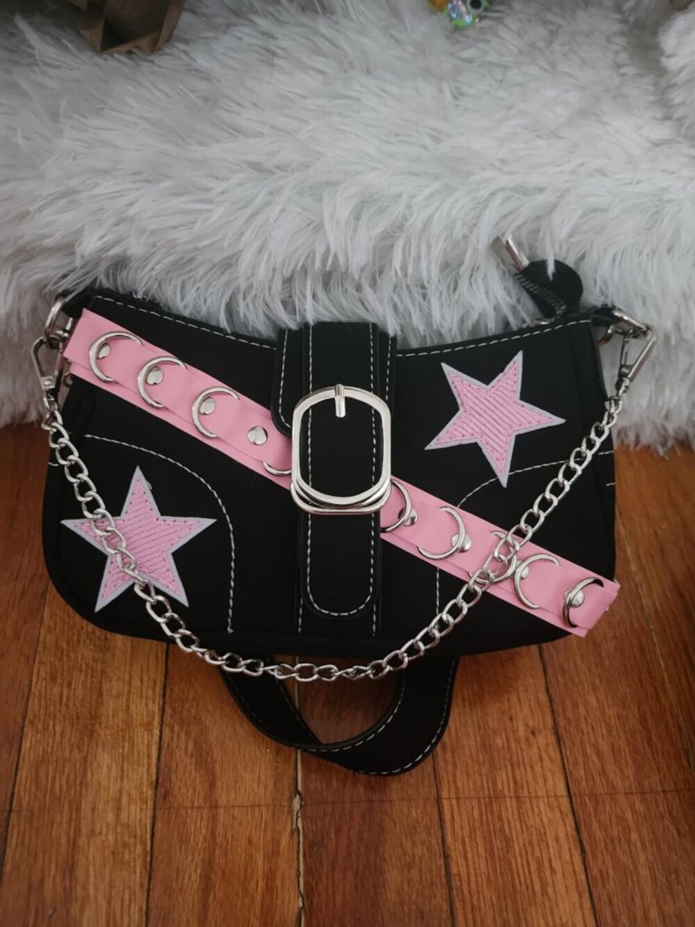 Cute Y2k Purse for Women, Mini Shoulder Bag with Chain Strap
